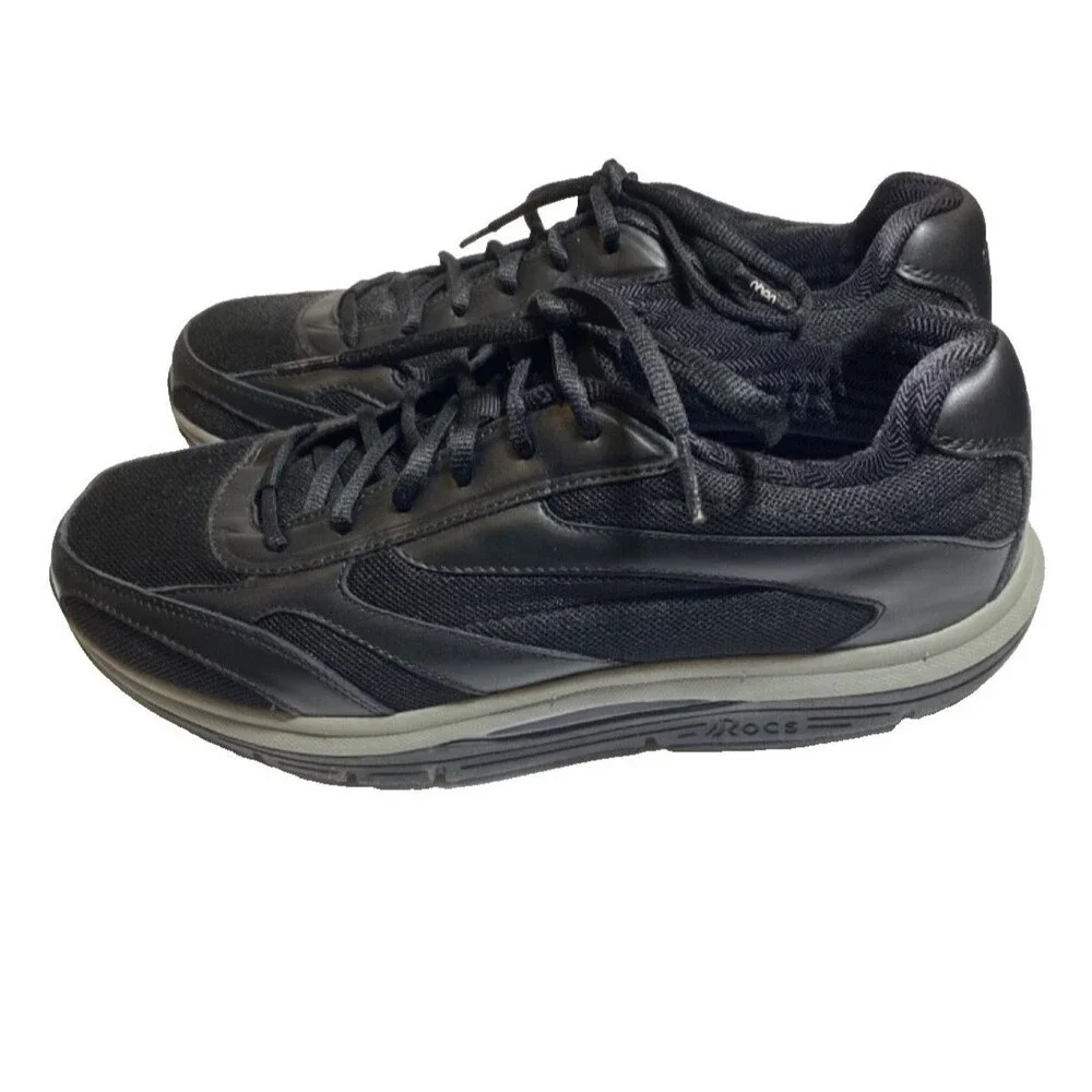 Abeo Rocs Rocker Sneakers/Shoes Mens 10.5~Black~Arch Support~No inserts - Picture 3 of 8